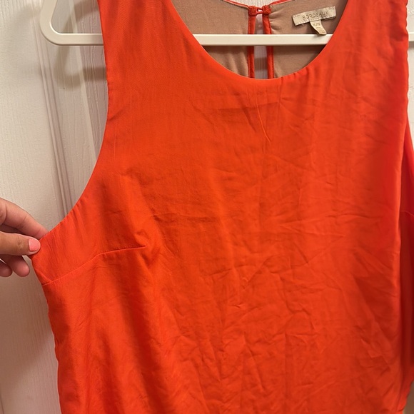 BORDEAUX women’s split color sleeveless top - Picture 3 of 8